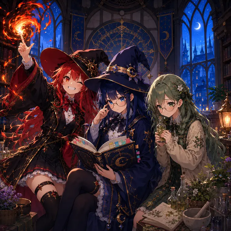 UGotTea The Argent Coven witches story world artwork