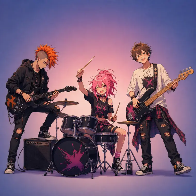 UGotTea Band Practice group story world artwork