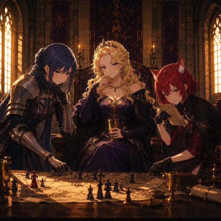 UGotTea Royal Court Intrigue roleplay story world artwork